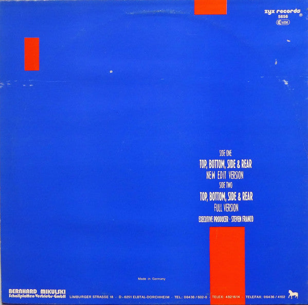 Go Go Lorenzo & The Davis Pinckney Project : Top, Bottom, Side & Rear (12")