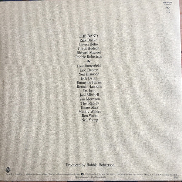The Band : The Last Waltz (3xLP, Album)