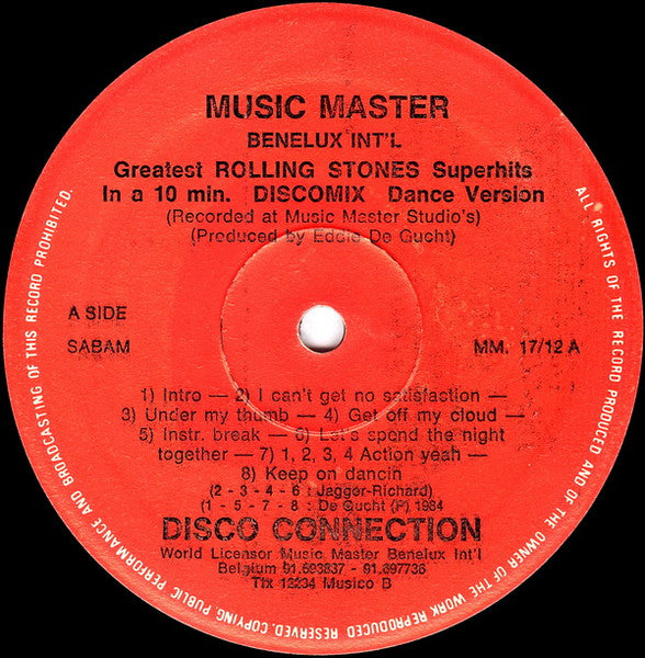 Disco Connection : Rolling Stone Discomix (12")
