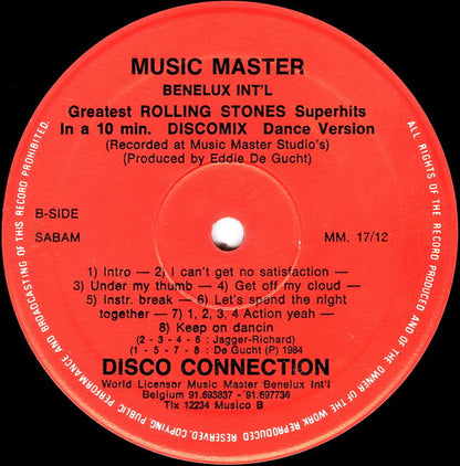 Disco Connection : Rolling Stone Discomix (12")