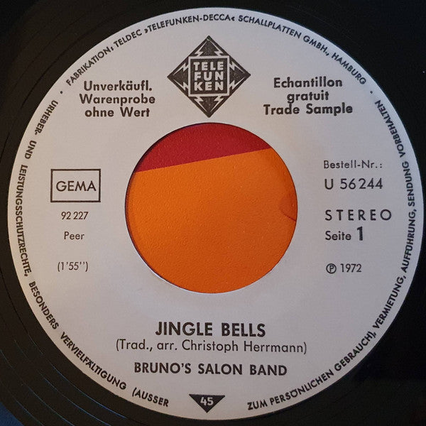 Bruno's Salon Band : Jingle Bells / Last Rose (7", Single, Promo)