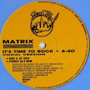 Matrix (4) : It's Time To Rock (12", RP)