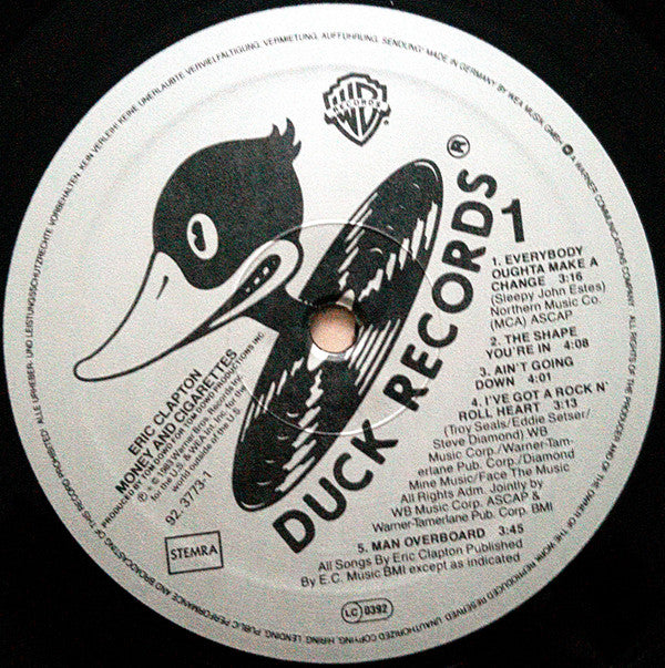 Eric Clapton : Money And Cigarettes (LP, Album)