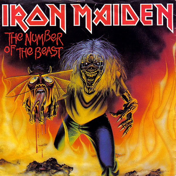 Iron Maiden : The Number Of The Beast (7", Single, Ltd, Red)