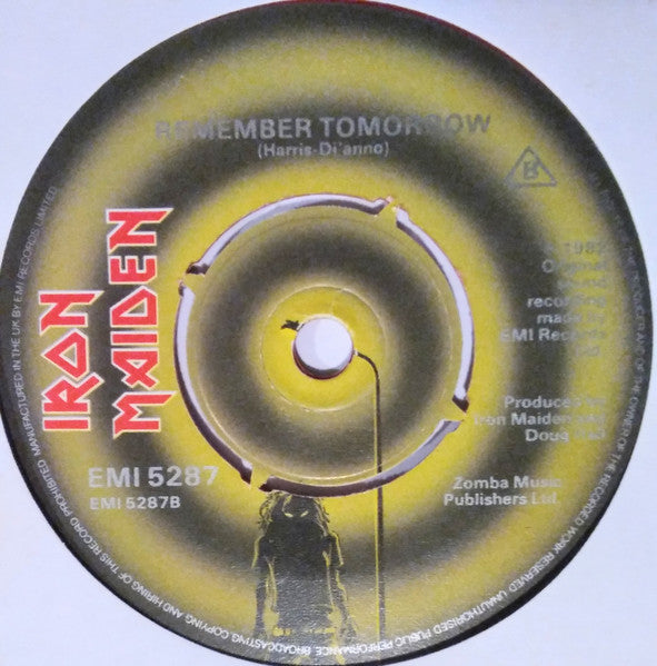 Iron Maiden : The Number Of The Beast (7", Single, Ltd, Red)