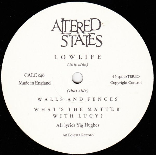 Altered States (3) : Low Life (12")
