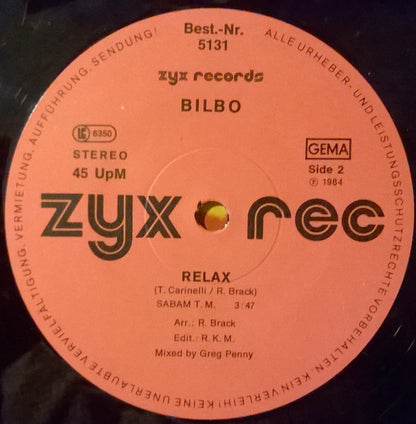 Bilbo : Sex Machine (Remix) (12")
