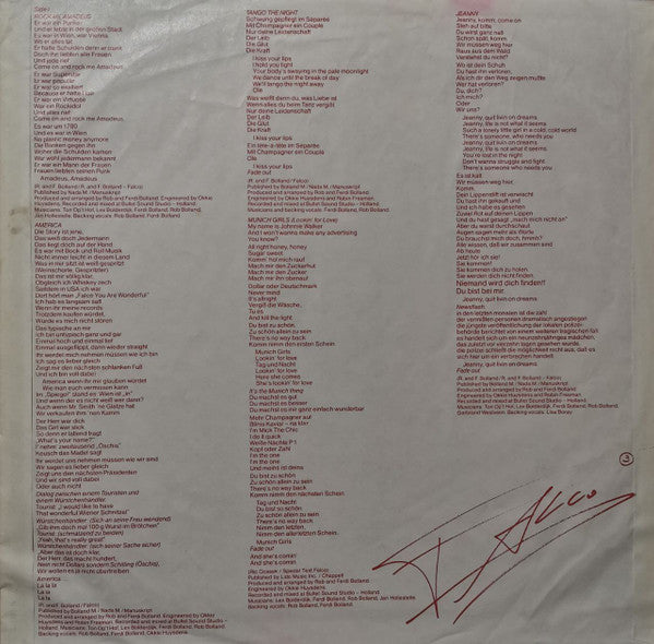 Falco : Falco 3 (LP, Album, Club)