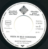 Martin Böttcher Und Sein Orchester* : Stranger's Serenade / Fiesta In Belo Horizonte (7", Single, Promo)