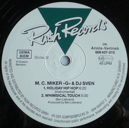 M.C.Miker"G" & Deejay Sven* : Holiday Rap (12")