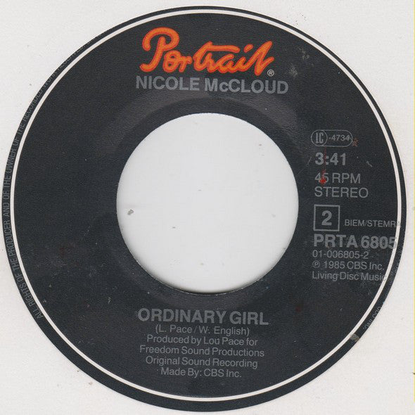Nicole McCloud* With Timmy Thomas : New York Eyes (7", Single)