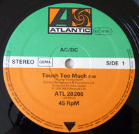 AC/DC : Touch Too Much (12", Maxi, Ltd)