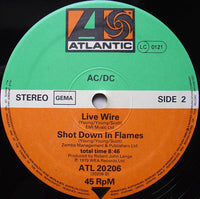 AC/DC : Touch Too Much (12", Maxi, Ltd)