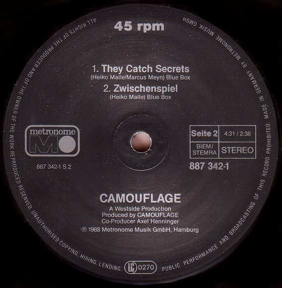 Camouflage : Strangers Thoughts (12", Maxi)