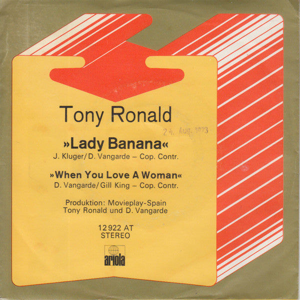 Tony Ronald : Lady Banana (7", Single, Promo)
