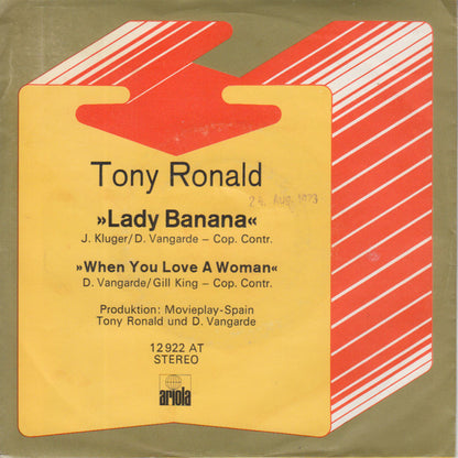 Tony Ronald : Lady Banana (7", Single, Promo)