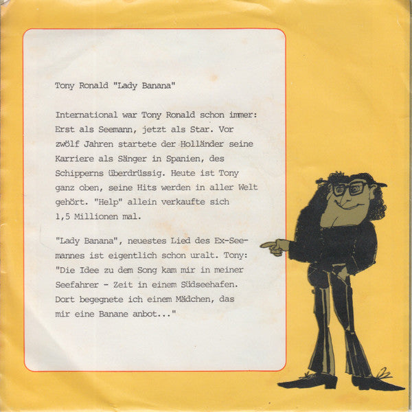 Tony Ronald : Lady Banana (7", Single, Promo)