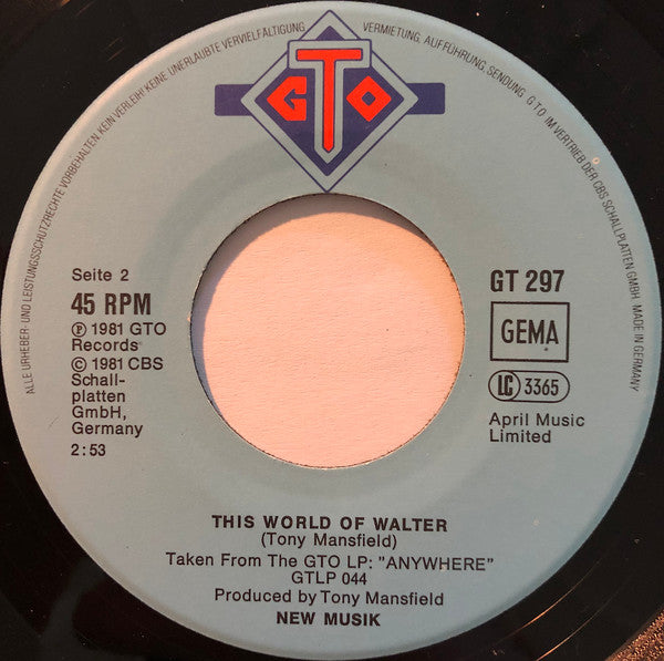 New Musik : They All Run After The Carving Knife (7", Single)