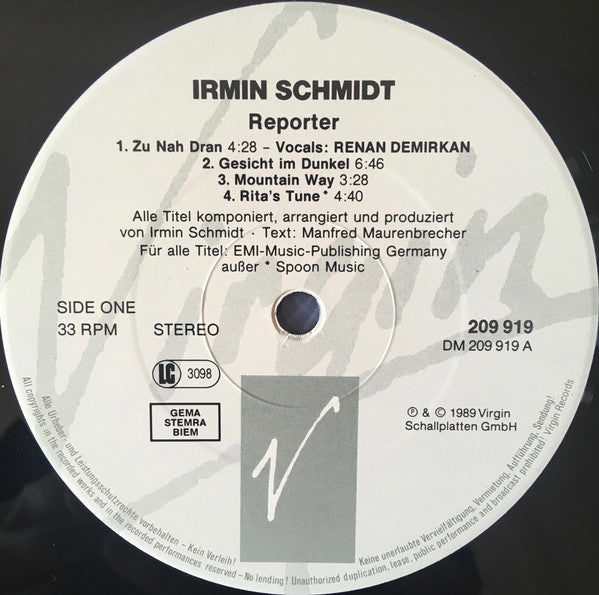 Irmin Schmidt : Filmmusik Vol. 5 (LP, Album)