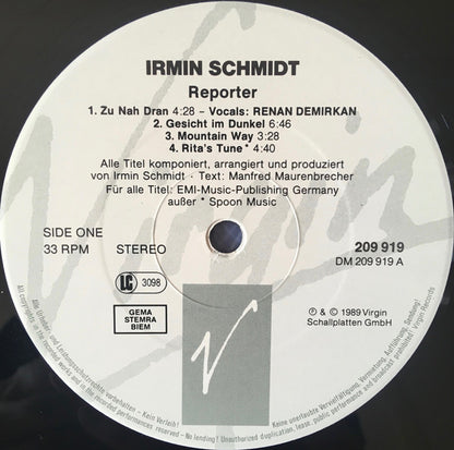 Irmin Schmidt : Filmmusik Vol. 5 (LP, Album)