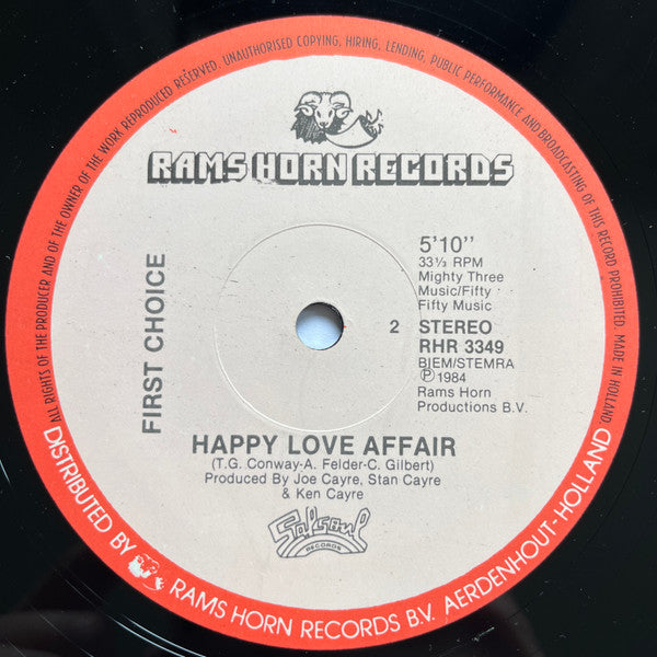 First Choice : Love Thang (12")