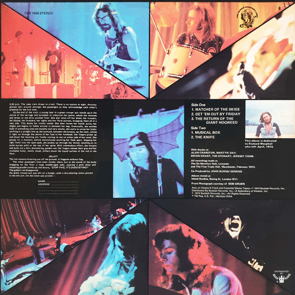 Genesis : Live (LP, Album, RE, Son)