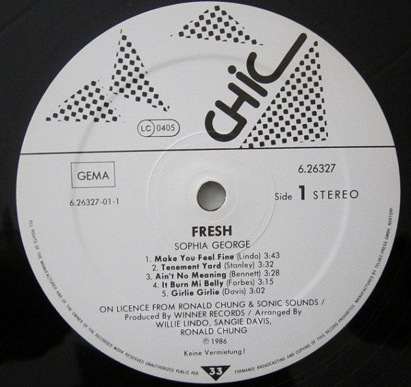 Sophia George : Fresh (LP, Album)