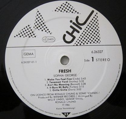 Sophia George : Fresh (LP, Album)