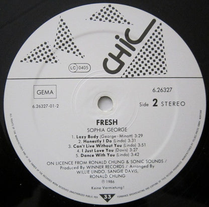 Sophia George : Fresh (LP, Album)