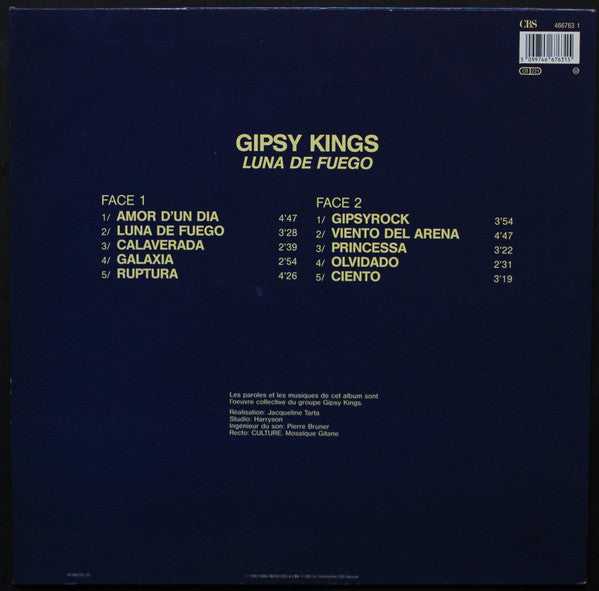 Gipsy Kings : Luna De Fuego (LP, Album, RE)