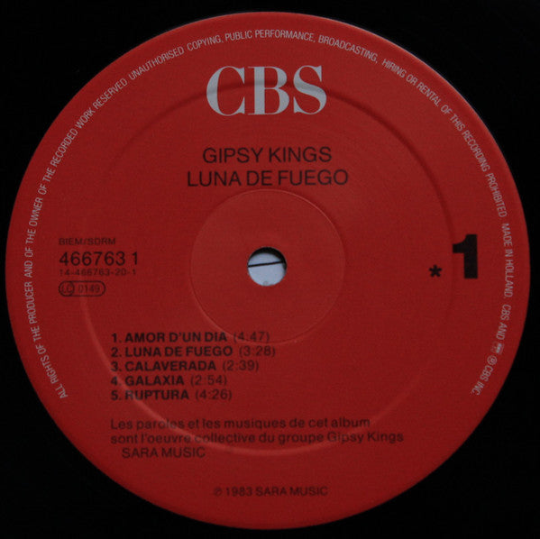Gipsy Kings : Luna De Fuego (LP, Album, RE)
