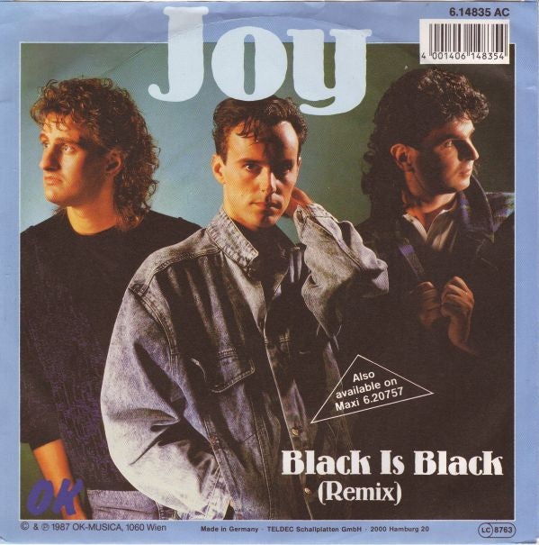 Joy (9) : Black Is Black (Remix) (7", Single)