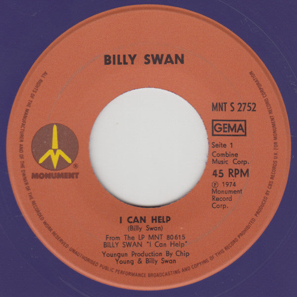 Billy Swan : I Can Help (7", Single, pur)