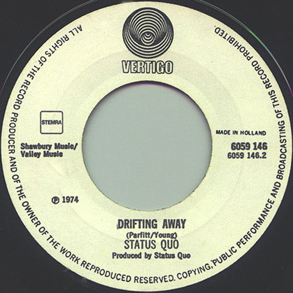 Status Quo : Mystery Song / Drifting Away (7", Single)