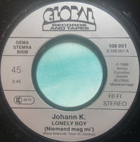 Johann K.* : Lonely Boy (Niemand Mag Mi') (7", Single)