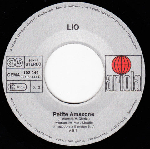 Lio : Amoureux Solitaires (Dis Moi Que Tu M'aimes)  (7", Single)