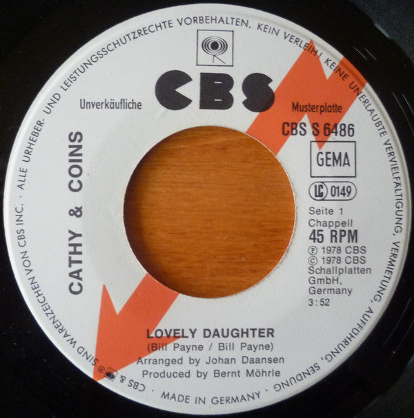 Cathy & Coins : Lovely Daughter (7", Single, Promo)