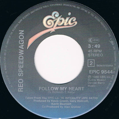 REO Speedwagon : Keep On Loving You (7", Single, Lar)