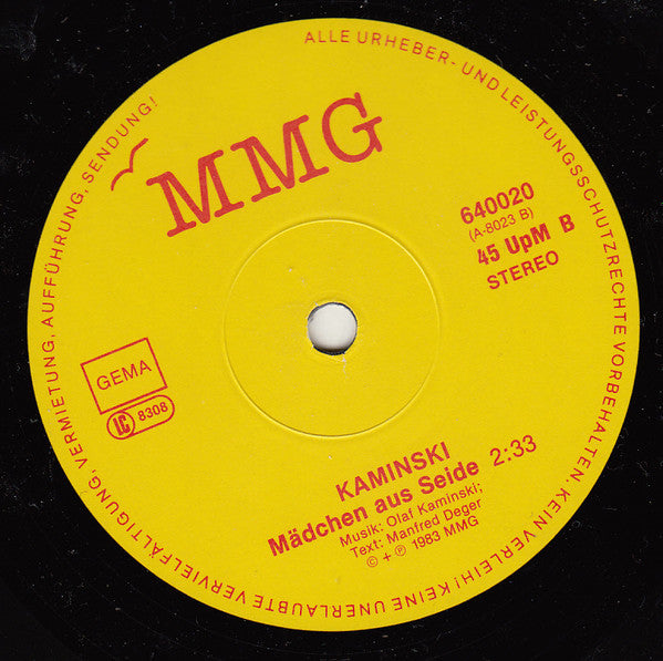 Kaminski (4) : Niemand Zuhaus (7", Single)