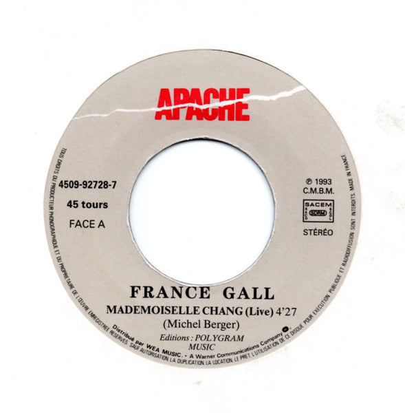 France Gall : Mademoiselle Chang (7", Single, Jukebox)