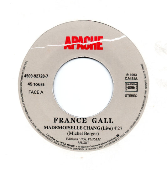 France Gall : Mademoiselle Chang (7", Single, Jukebox)