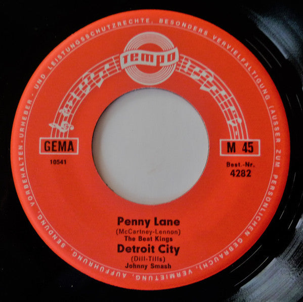 The Beat Kings, Johnny Smash : Penny Lane/ Detroit City/ On A Carousel /Touch Me, Touch Me (7", EP)