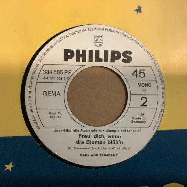 Babs And Company : Stell' Dir Eine Liebe Vor (7", Single, Mono, Promo)