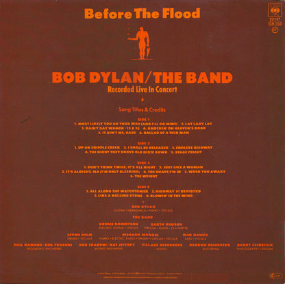 Bob Dylan / The Band : Before The Flood (2xLP, Album, RE)