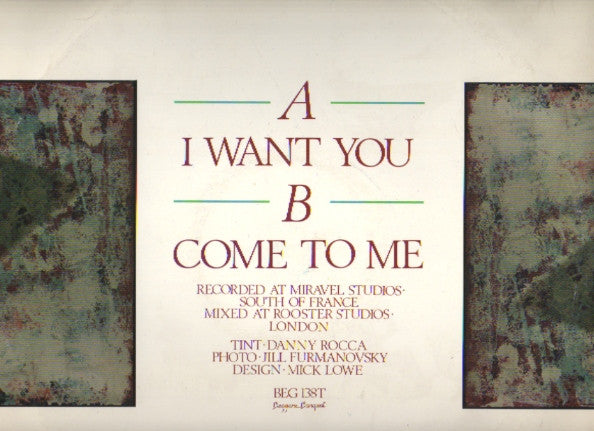 Johnny Rocca* : I Want You (12")