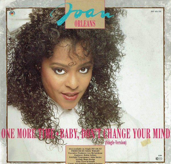 Joan Orleans : Baby, Don't Change Your Mind (12", Pin)
