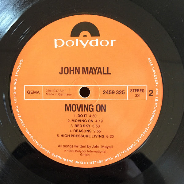 John Mayall : Moving On (LP, Album, RE)