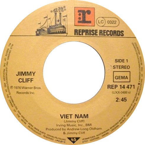 Jimmy Cliff : Viet Nam / The Harder They Come (7")