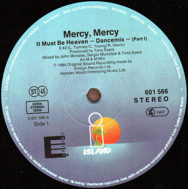 Mercy, Mercy : It Must Be Heaven (12", Maxi)