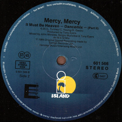 Mercy, Mercy : It Must Be Heaven (12", Maxi)